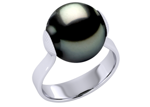 Tahitian Pearl Jade Ring