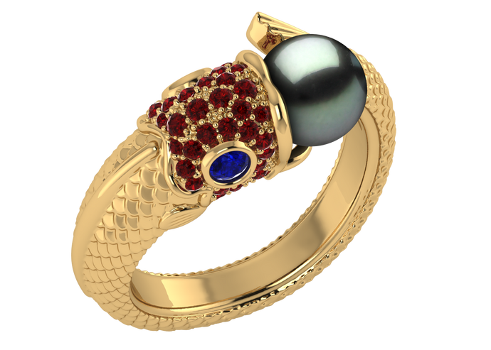 Tahitian Pearl Athena Ring