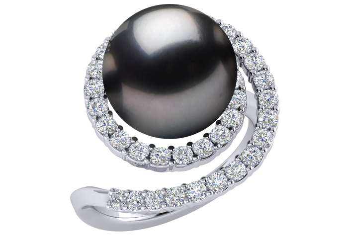 Tahitian Pearl Mary Ring