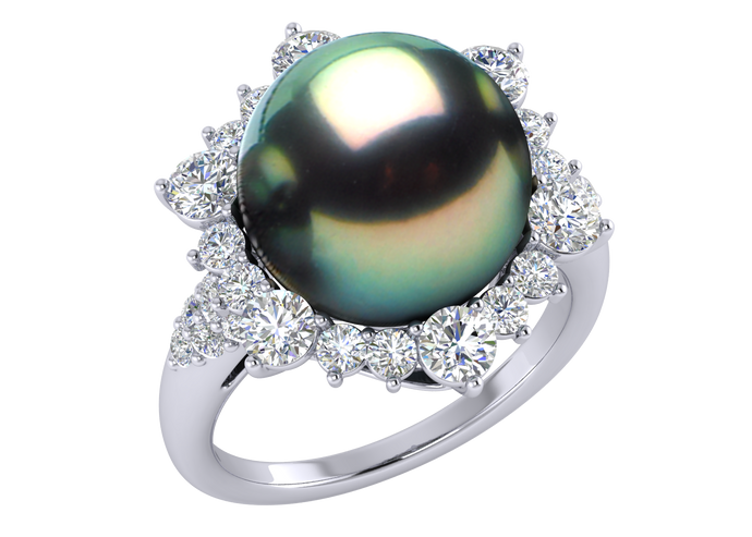 Tahitian Pearl Jasmine Ring