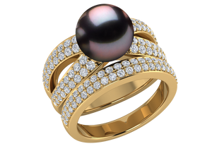 Tahitian Pearl Anastasia Ring