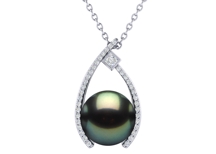 Tahitian Pearl Willow Pendant