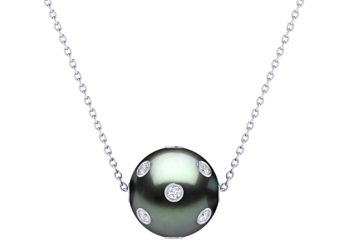 Tahitian Pearl Ruby Pendant