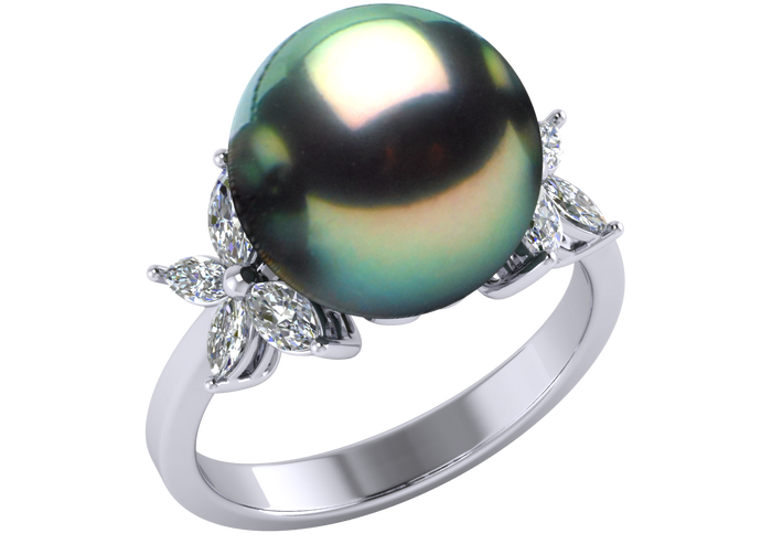 Tahitian Pearl Aria Ring