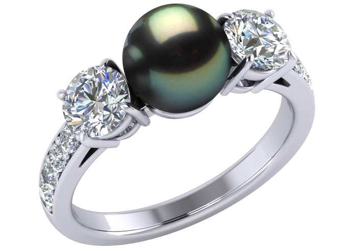 Tahitian Pearl Scarlett Ring