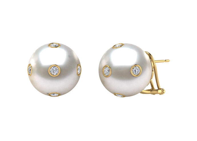South Sea Pearl Ember Earring