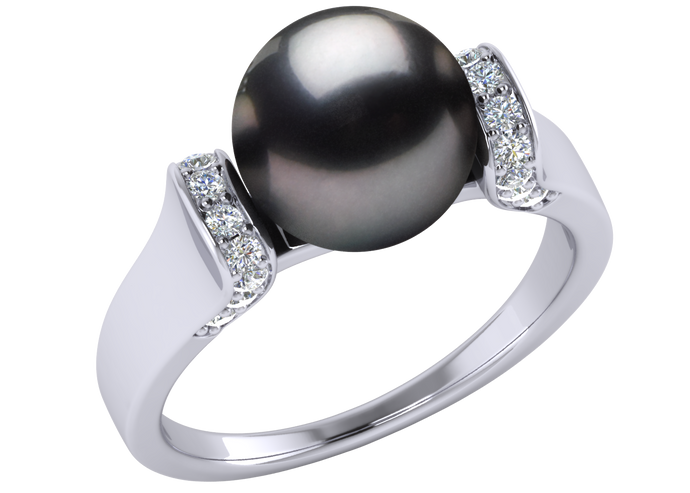 Tahitian Pearl Victoria Ring