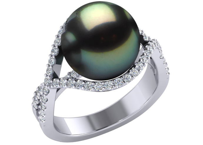 Tahitian Pearl Riley Ring