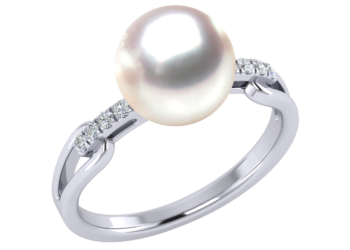 South Sea Pearl Scarlett ring