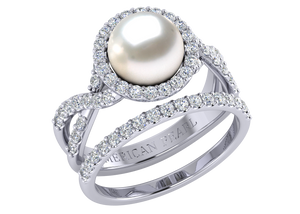 South Sea Pearl Lily ring