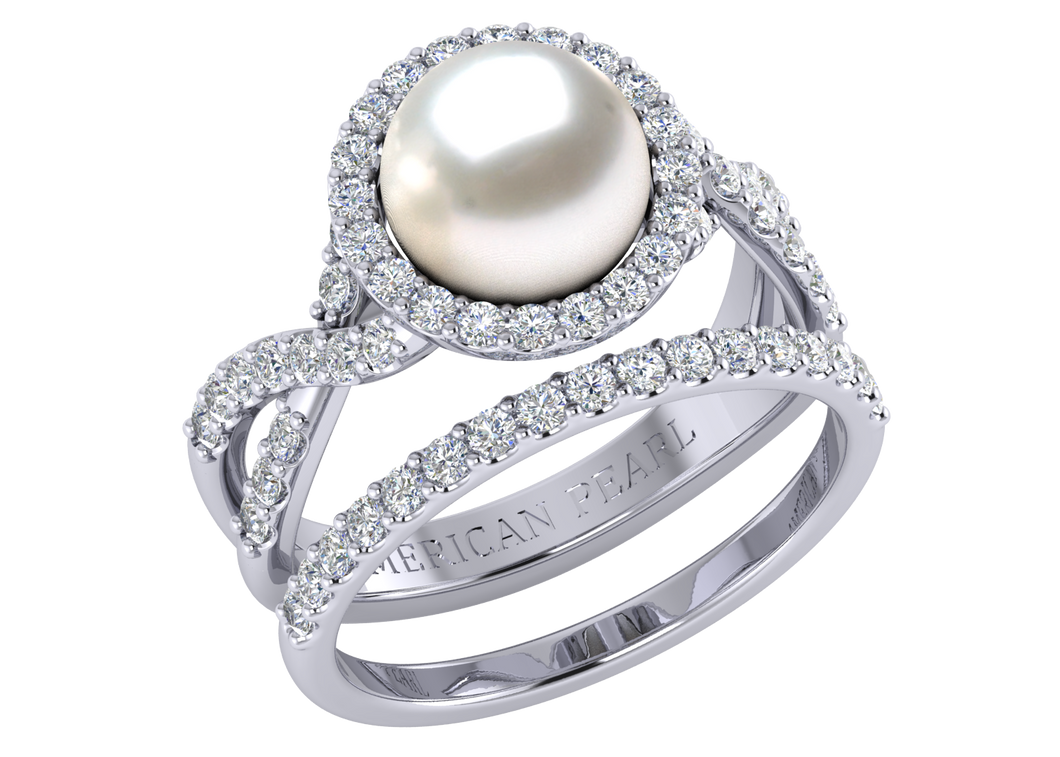 South Sea Pearl Lily ring