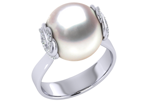 South Sea Pearl Violet ring