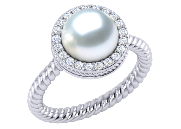 South Sea Pearl Piper ring