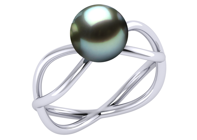 Tahitian Pearl Violet Ring