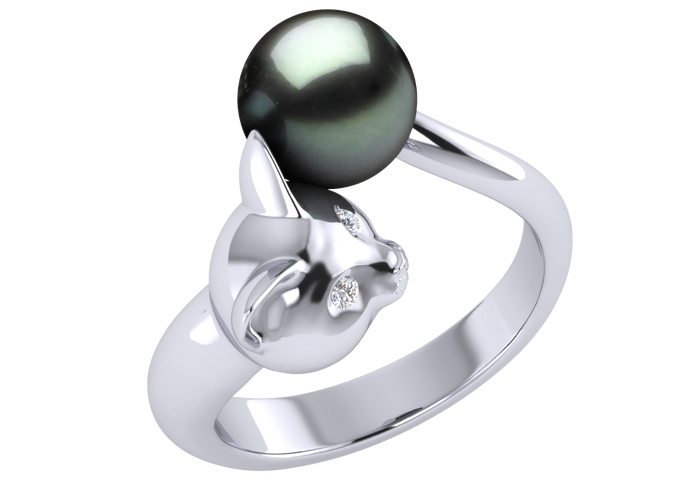 Tahitian Pearl Paisley Ring