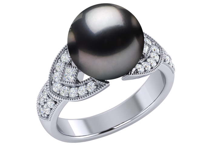 Tahitian Pearl Josephine Ring