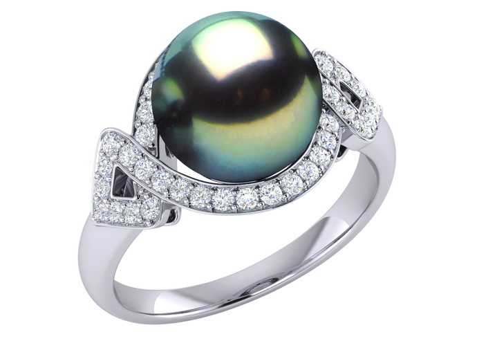 Tahitian Pearl Emery Ring