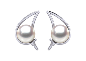 Akoya Pearl Paisley Earring