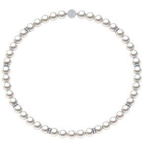 8mm Round True AAA Quality White Saltwater Cultured pearl necklace 16 Inches