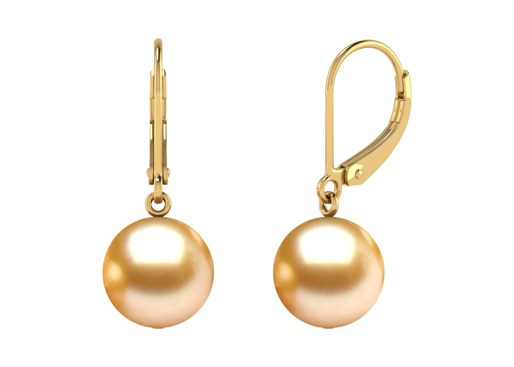 Golden South Sea Pearl Laura Earring