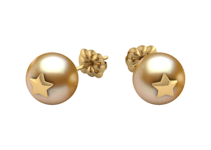 Golden South Sea Pearl Evelynn Earring