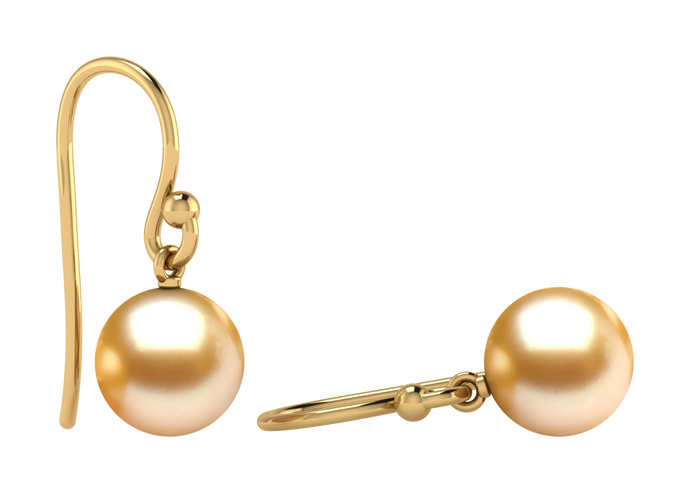 Golden South Sea Pearl Daniella Earring