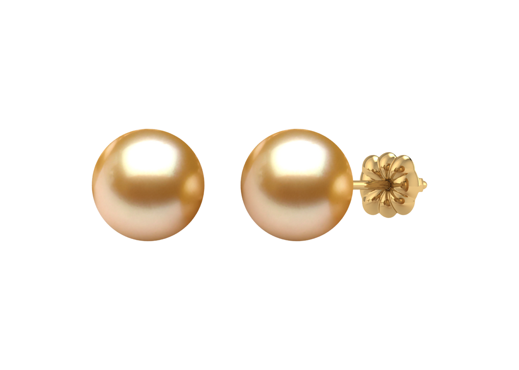 Golden South Sea Pearl Angel Earring