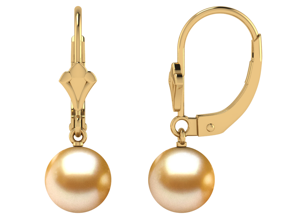 Golden South Sea Pearl Danielle Earring