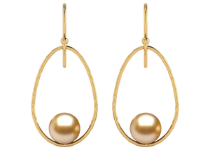 Golden South Sea Pearl Jordan Earring