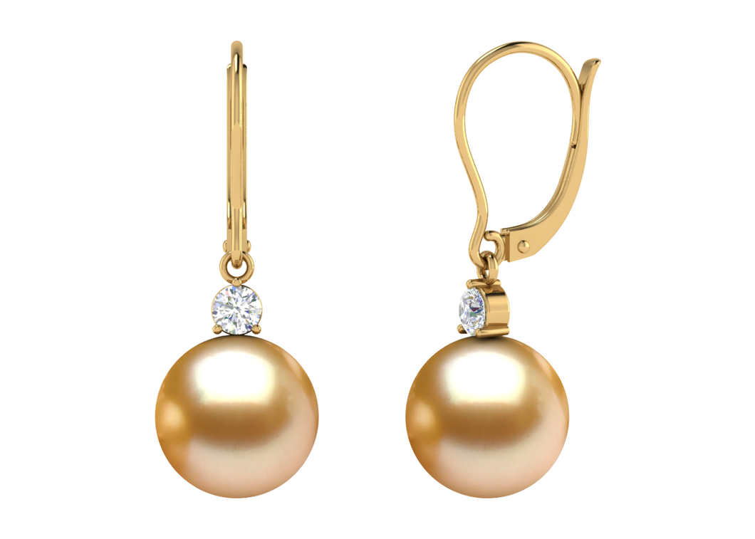 Golden South Sea Pearl Rylie Earring