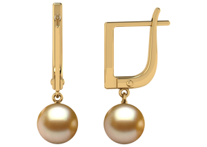 Golden South Sea Pearl Alicia Earring