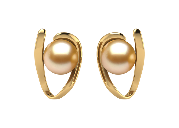 Golden South Sea Pearl Margot Earring