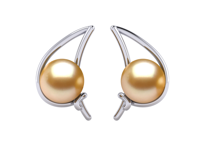 Golden South Sea Pearl Alondra Earring