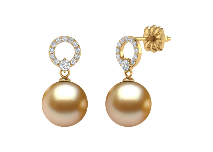 Golden South Sea Pearl Elle Earring