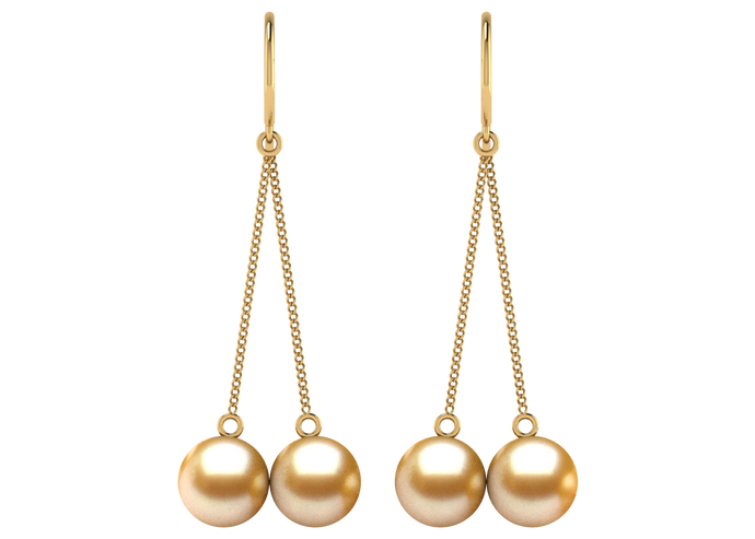 Golden South Sea Pearl Bianca Earring