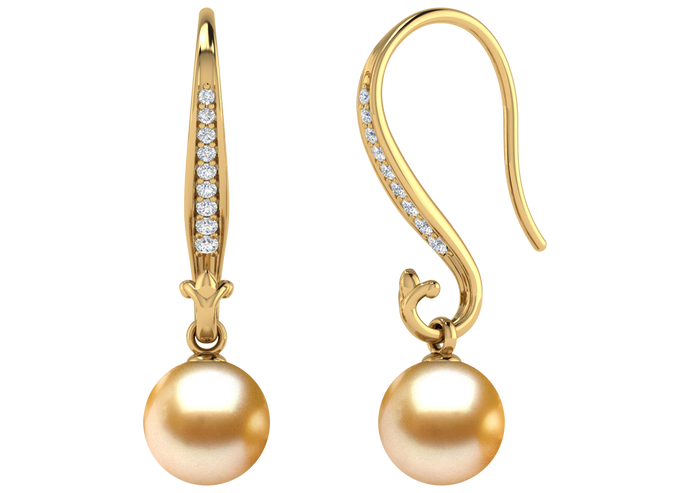 Golden South Sea Pearl Chelsea Earring