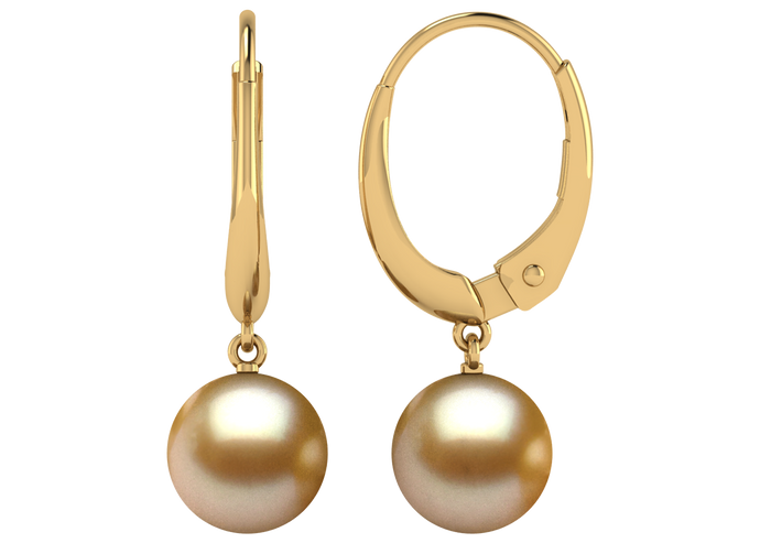 Golden South Sea Pearl Alison Earring