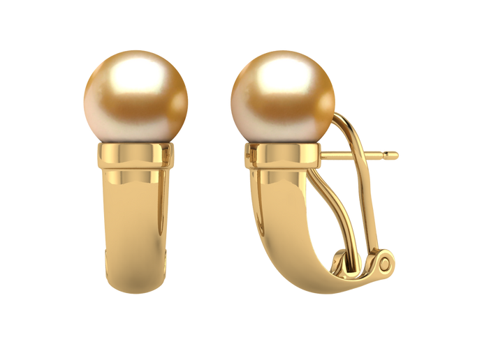 Golden South Sea Pearl Daphne Earring