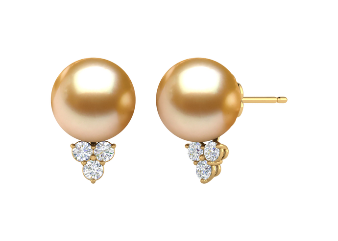 Golden South Sea Pearl Kyla Earring