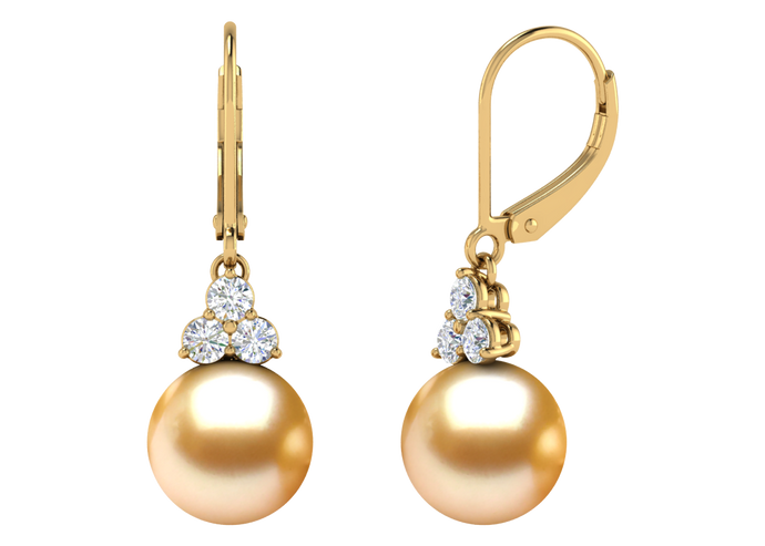 Golden South Sea Pearl Annalise Earring