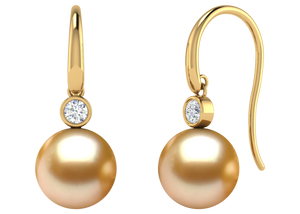 Golden South Sea Pearl Maliyah Earring