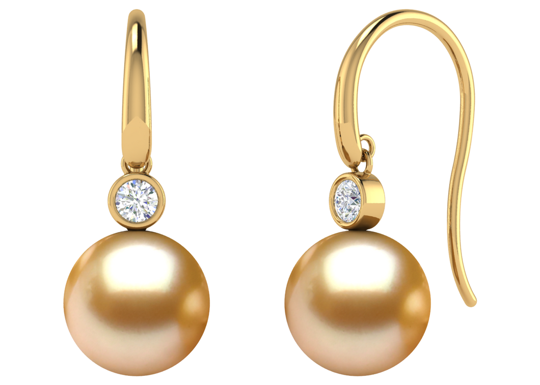 Golden South Sea Pearl Maliyah Earring