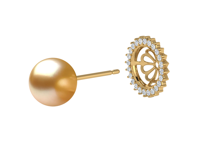 Golden South Sea Pearl Gia Earring