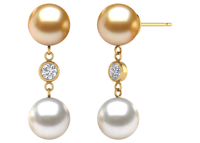 Golden South Sea Pearl Kamryn Earring