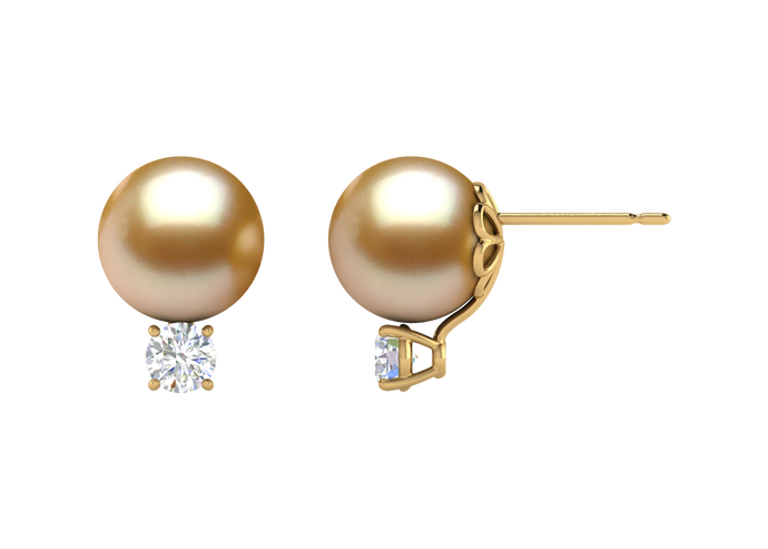 Golden South Sea Pearl Yaretzi Earring