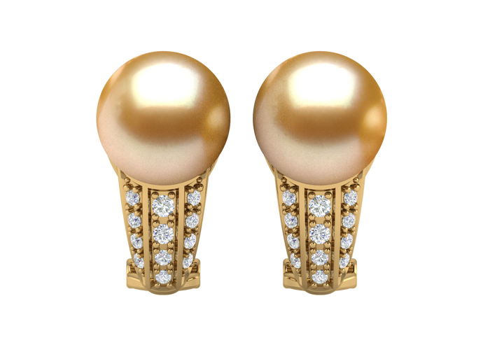 Golden South Sea Pearl Carmen Earring