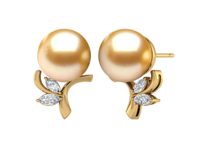 Golden South Sea Pearl Jimena Earring