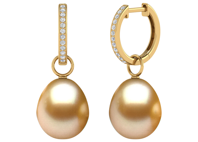 Golden South Sea Pearl Erin Earring