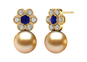 Golden South Sea Pearl Serena Earring