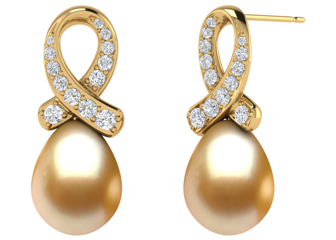 Golden South Sea Pearl Ophelia Earring